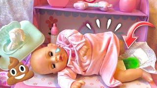 Babysitting baby dolls in the Nursery 