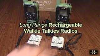 Joycall Long Range Rechargeable Walkie Talkies Radios ( 22 Channels) with NOAA Weather Alert REVIEW