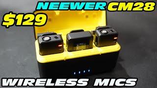 NEEWER CM28 WIRELESS LAVALIER MICROPHONE / MICS REVIEW - BUDGET DUAL MIC SYSTEM!!!!!