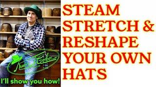 STEAM , STRETCH & RESHAPE YOUR OWN HATS! - Learn Step by Step!     Kevin’s KTG Hats