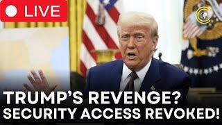 LIVE | Trump Declares War on the Deep State | Biden, Harris & Clinton Banned from Classified Intel!