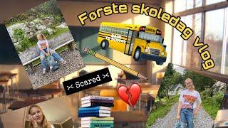 Første skoledag vlog