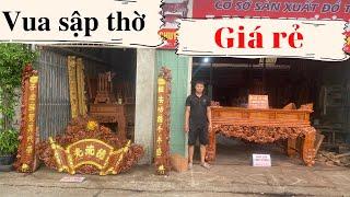 🟢 Vua sập thờ giá rẻ nhất thị trường | Báo giá bàn thờ gia tiên đẹp nhất 2022 | Đồ Gỗ Linh Hương