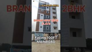 Brand new 2 bhk luxurious flats for sale in LB nagar area for more details contact on given number 