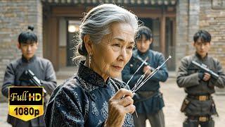 [Kung Fu Movie] An 80-year-old grandmother kills the enemy with an embroidery needle!#movie