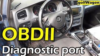 VW Golf 7 OBD2 Diagnostic port location