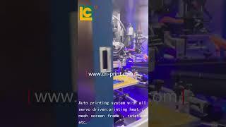 3color Glass Bottle Full Automatic Screen Printing Machine