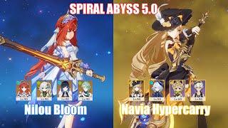 C0 Nilou Bloom & C0 Navia Hypercarry | Spiral Abyss 5.0 | Genshin Impact