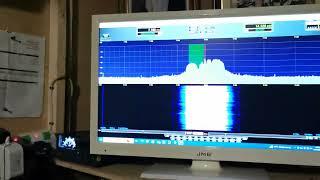 kenwood ts450s with water fall power SDR IF software working lovey