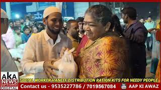 Tannery Road Main Free Ration Kits Distribution For Needy People by Mohammed Haneef Social Worker