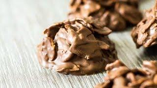 Chocolate Peanut Butter Cornflake Cookies