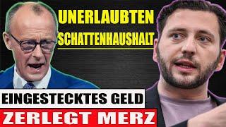 Grünen-Chef ZERLEGT Merz in alle EINZELTEILE! Merz finanziert seinen Luxus mit Schulden!