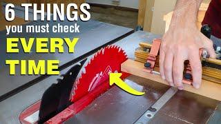 Watch this BEFORE turning on a table saw. The Table Saw Golden Rule.