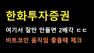 [한화투자증권 주식] 어마무시한 목표값은 열렸는데..... 오늘 발생한 한가지 변수만 체크!!!