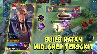 BEST BUILD FOR NATAN MIDLANER 2022 | TOP GLOBAL NATAN | MOBILE LEGENDS