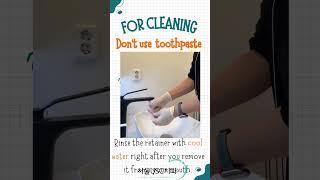 taking care of removable retainers #removableretainers #orthodontics #pyeongtaek