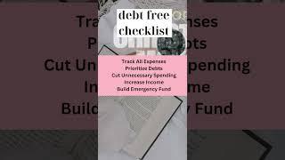  ULTIMATE Debt-Free Checklist: Secrets to Crush Debt FAST! #DebtFreeJourney #FinancialFreedom