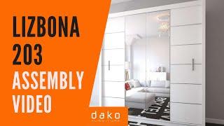 Wardrobe Assembly Video - DAKO FURNITURE - Lizbona 203