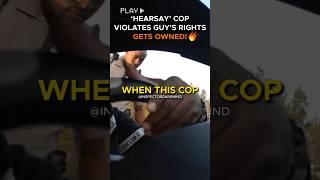 Cop Owned & Left Speechless by Guy Refusing to ID During Unlawful Traffic Stop Without PC or Warant
