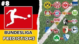 2021/22 Bundesliga Predictions - Matchday 8