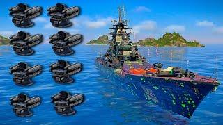 8 × Crotale R440- Best Airdefence missile with Rf Tark Kirov #modernwarships