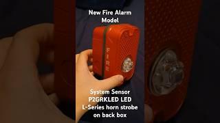 System Sensor P2GRKLED LED L-Series weatherproof horn strobe on back box #firealarm