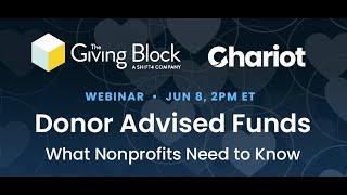 Donor Advised Funds: What Nonprofits Need to Know | The Giving Block