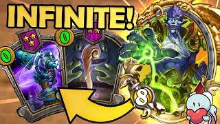 NEW DEMONS: INFINITE Demons and Tavern Spells! | Hearthstone Battlegrounds