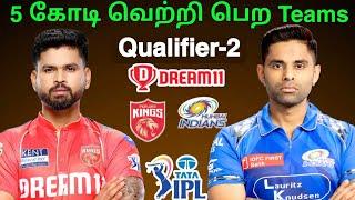 PBKS vs MI IPL Qualifier 2 dream11 Prediction in Tamil|pbks vs mi TATAIPL Match Dream11 Teams tamil
