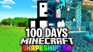 I Survived 100 Days as a SHAPESHIFTER in Hardcore Minecraft... Minecraft Hardcore 100 Days