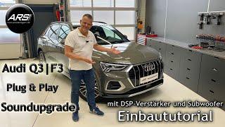 Audi Q3 | Mega Sound mit ASS Soundupgrade | Plug&Play -Nachrüstung mit DSP-Verstärker und Subwoofer