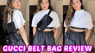 GUCCI BELT BAG REVEAL/REVEIW | What fits, pros/cons, mod shots | Gucci GG Bum Bag Purse