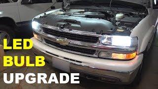 AUXBEAM 9006 LED HEADLIGHT UPGRADE - 2003 Chevrolet Suburban // Install & Payoff