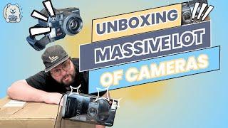 Unboxing a MASSIVE film camera lot | 18lbs to be exact