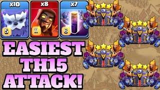 Yeti Bat Spell Super Wizard Attack Strategy!! 10 Yeti + 7 Bats + 8 Super Wizard Th15 Attack Strategy