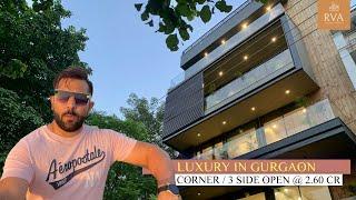 Luxury 3 SIDE OPEN CORNER builder floor in Gurgaon | 215 sq yards | Sushant Lok 1