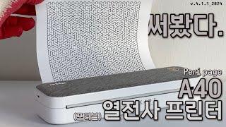 휴대용프린터 쓸만할까? (사용후기. 3분정리.)