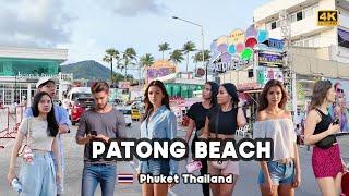 [4K]  Walking A Day Morning to Night Patong Beach & Bangla Road Nightlife Phuket, Thailand 2024