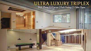 Inside 4 BHK Triplex in DLF Phase 1 with Basement | Park Facing | Corner Property | Gurgaon