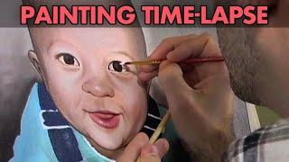 Child Portrait : Oil Painting Time-lapse