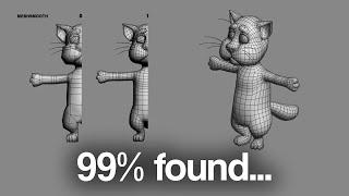 Talking Tom's ORIGINAL 3D MODEL...