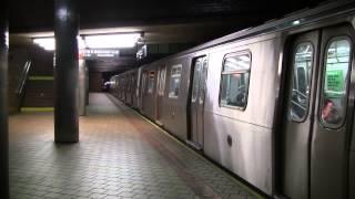 ᴴᴰ R160 and R46 R Train Action at 21st Street - Queensbridge on the F Line