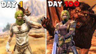 I Have 100 Days To Beat ARK | Scorched Earth w Official Settings