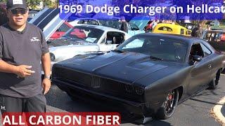 1969 Dodge Charger ALL CARBON FIBER On 2022 Dodge Hellcat - DO NOT MISS THIS VIDEO