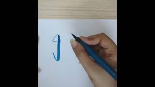 Mastering the letter ' I ' with a Brush Pen Calligraphy  #brushpencalligraphy #calligraphytools