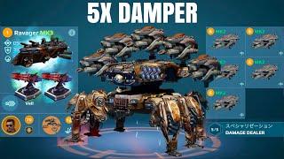 [WR] Damper Ravager w/ Frederick | War Robots Gameplay