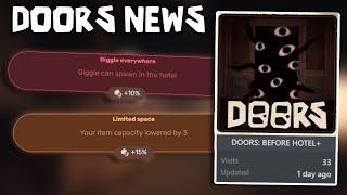 DOORS NEWS... Old doors, admin panel, modifiers & more