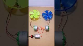 Belt Drive DC to DC Generator Electricity Generation  #dcmotor #tech shorts #scienceshorts