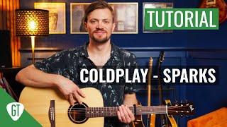 Coldplay - Sparks | Gitarren Tutorial Deutsch