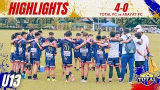 HIGHLIGHTS I YFL U13 | TOTAL FC vs ARAYAT FC [July 23, 2023]